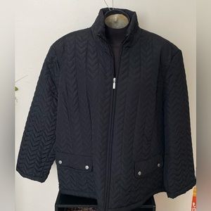 Women’s Size 3X Jane Ashley Black ZipUp Coat